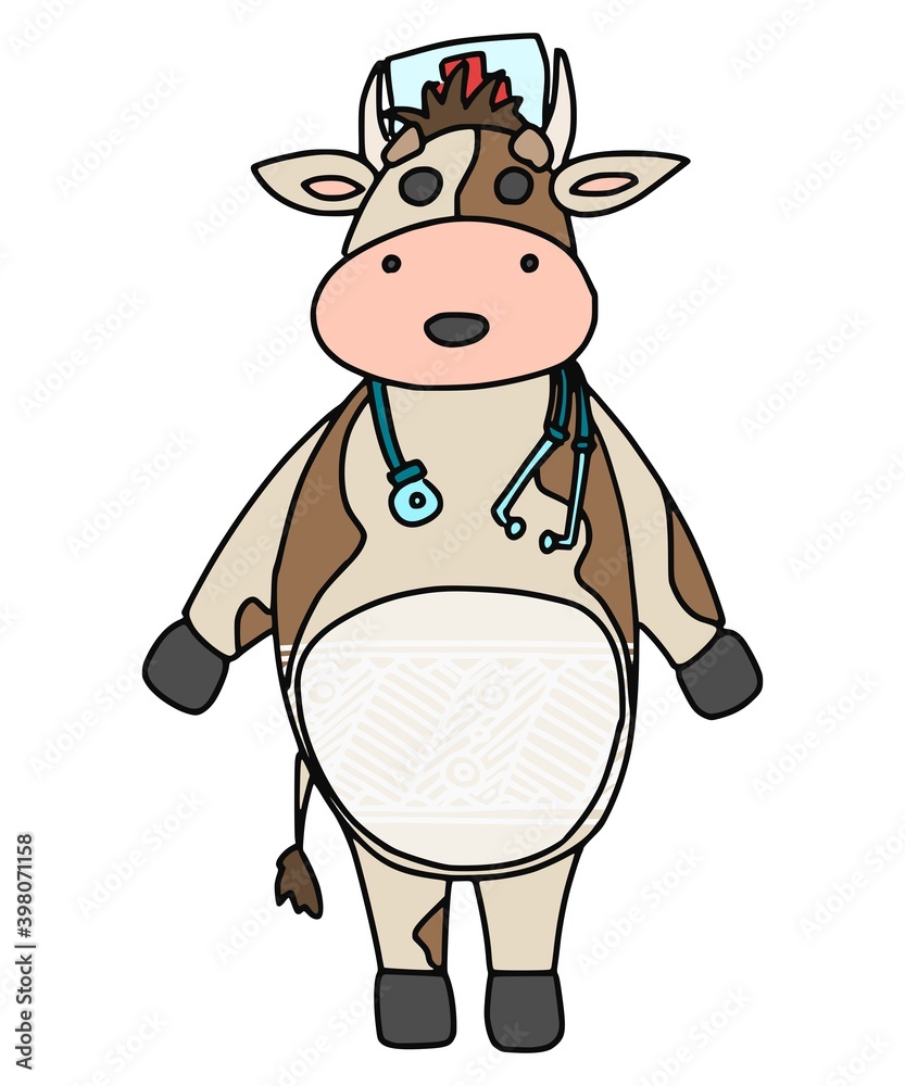 bull doctor with a hat on his head. picture news bull doctor with a hat on his head. picture news