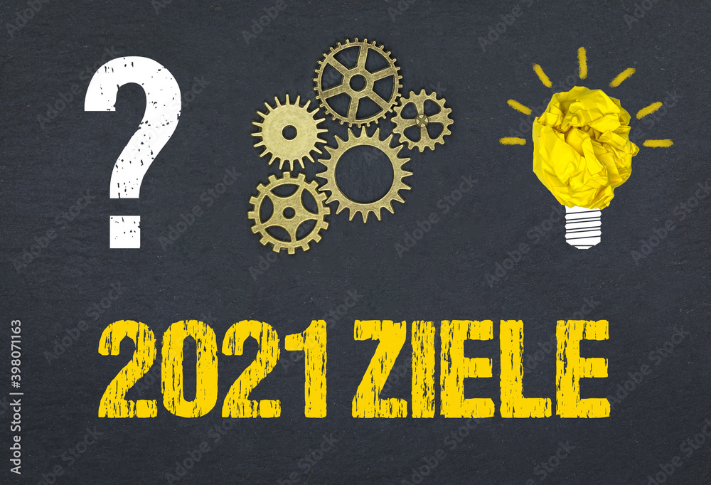 Obraz premium 2021 Ziele