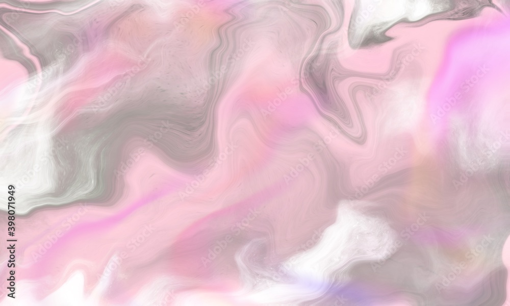 Pink and grey marble abstract liquid background
