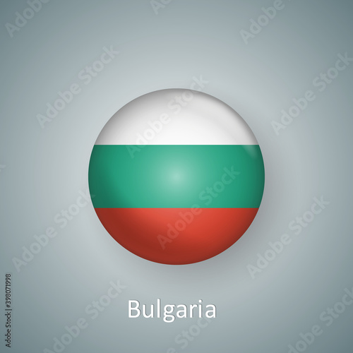 Free Download Bulgaria flag icon circle 3d gradient isolated - GFXLoad