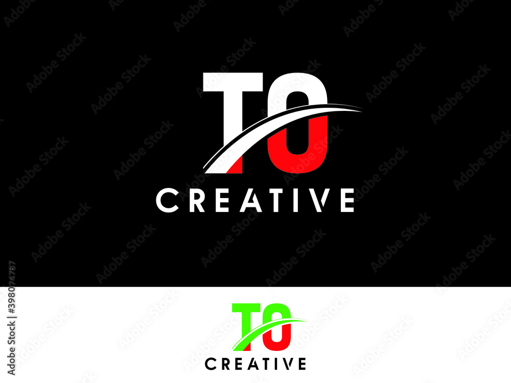 TO Letter Type Logo Image, To T O Logo Stock - obrazy, fototapety, plakaty 