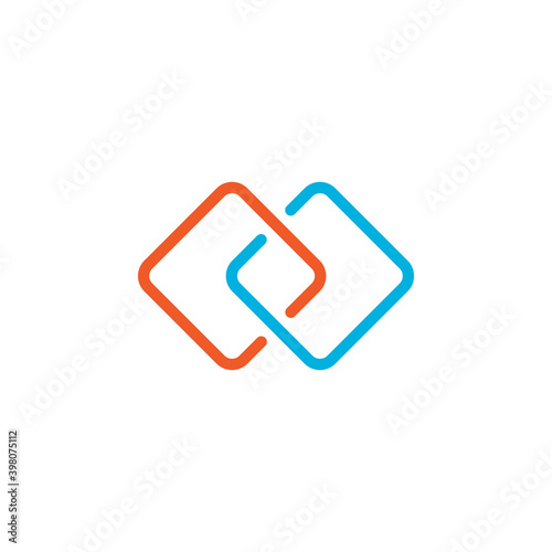 Linked, nested frames. Vector symbol