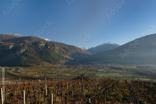 Vignoble valaisan (Suisse) Sion, Clavau © carlog