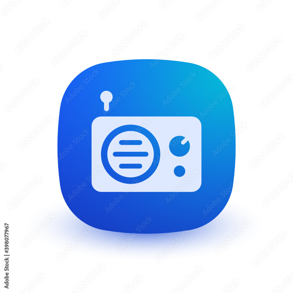 Fototapeta premium Radio - Button