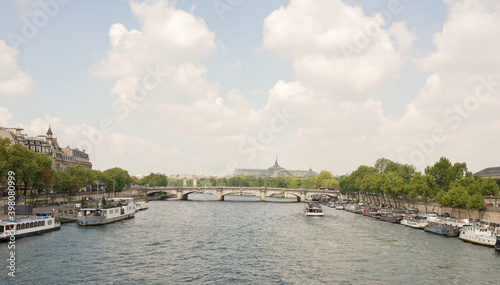 To the bridge Concord sails the ship with tourists © aleks