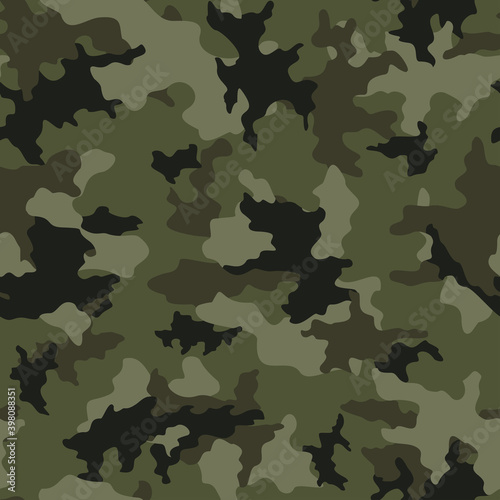 Military camouflage vector background seamless pattern trendy print