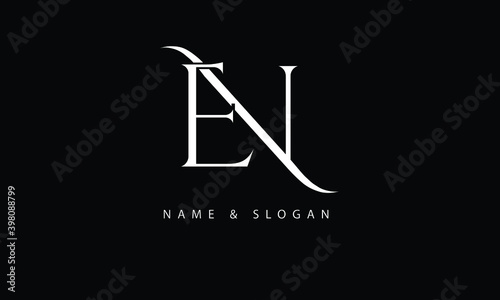 NE, EN, N, E abstract letters logo monogram