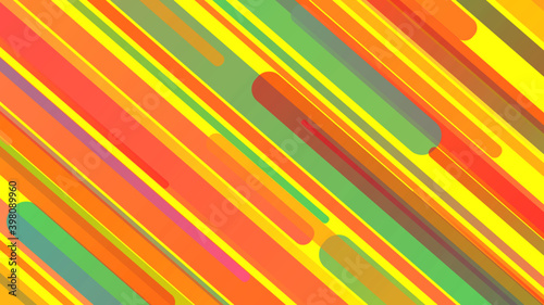 Abstract colorful pop art decorative lined pattern background. Festive colorful vector design, comic 90's style bright soft colors on yellow vivid background for advertisement