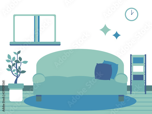 illustration of living room