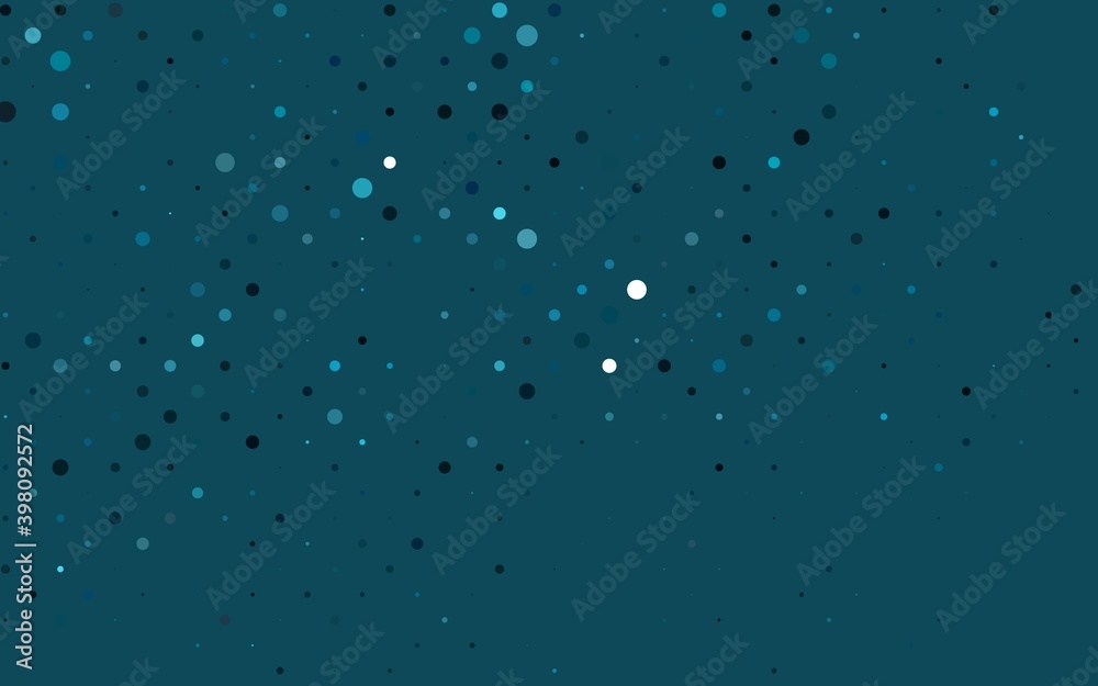 Light BLUE vector cover with spots. Illustration with set of shining colorful abstract circles. Design for business adverts.