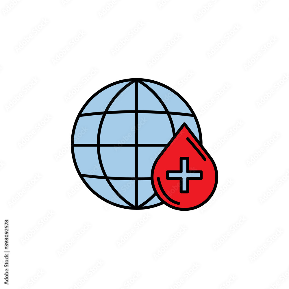 blood donation, planet line icon. Signs and symbols can be used for web, logo, mobile app, UI, UX blood donation, planet line icon. Signs and symbols can be used for web, logo, mobile app, UI, UX