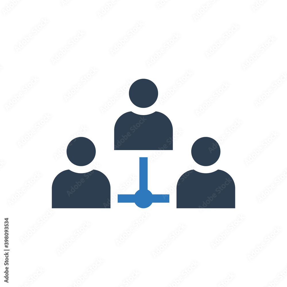 Business Team Hierarchy Icon - leader management icon - people connected icon - people network icon Business Team Hierarchy Icon - leader management icon - people connected icon - people network icon