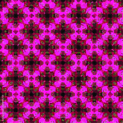 rhomboid geometric pattern pink color bougainvillea © veronica