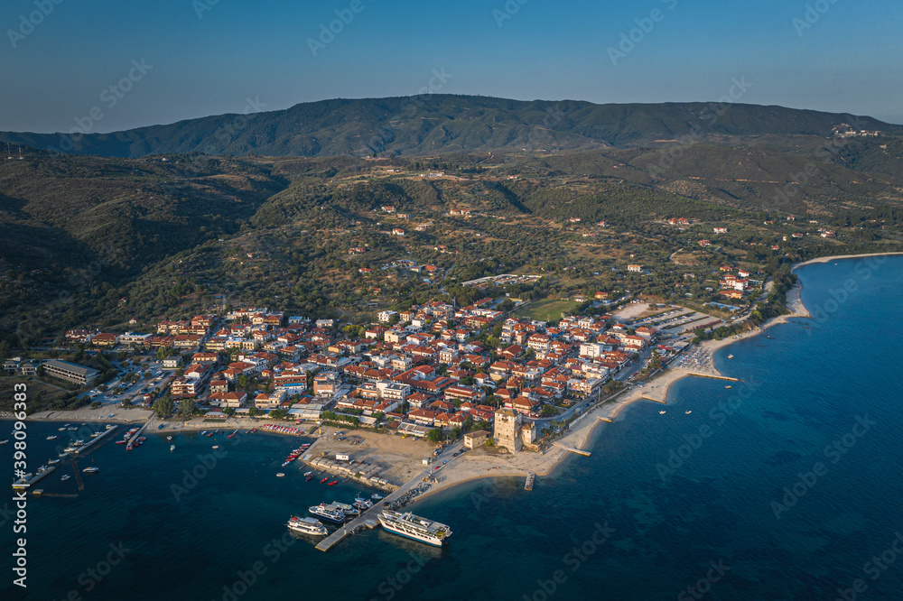Ouranoupolis tower in Chalkidiki, Greece Ouranoupolis tower in Chalkidiki, Greece