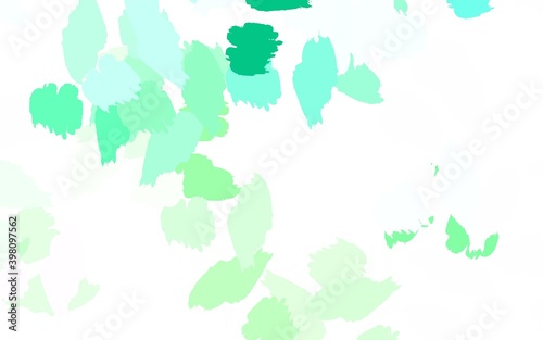 Light Green vector texture with abstract forms. © smaria2015