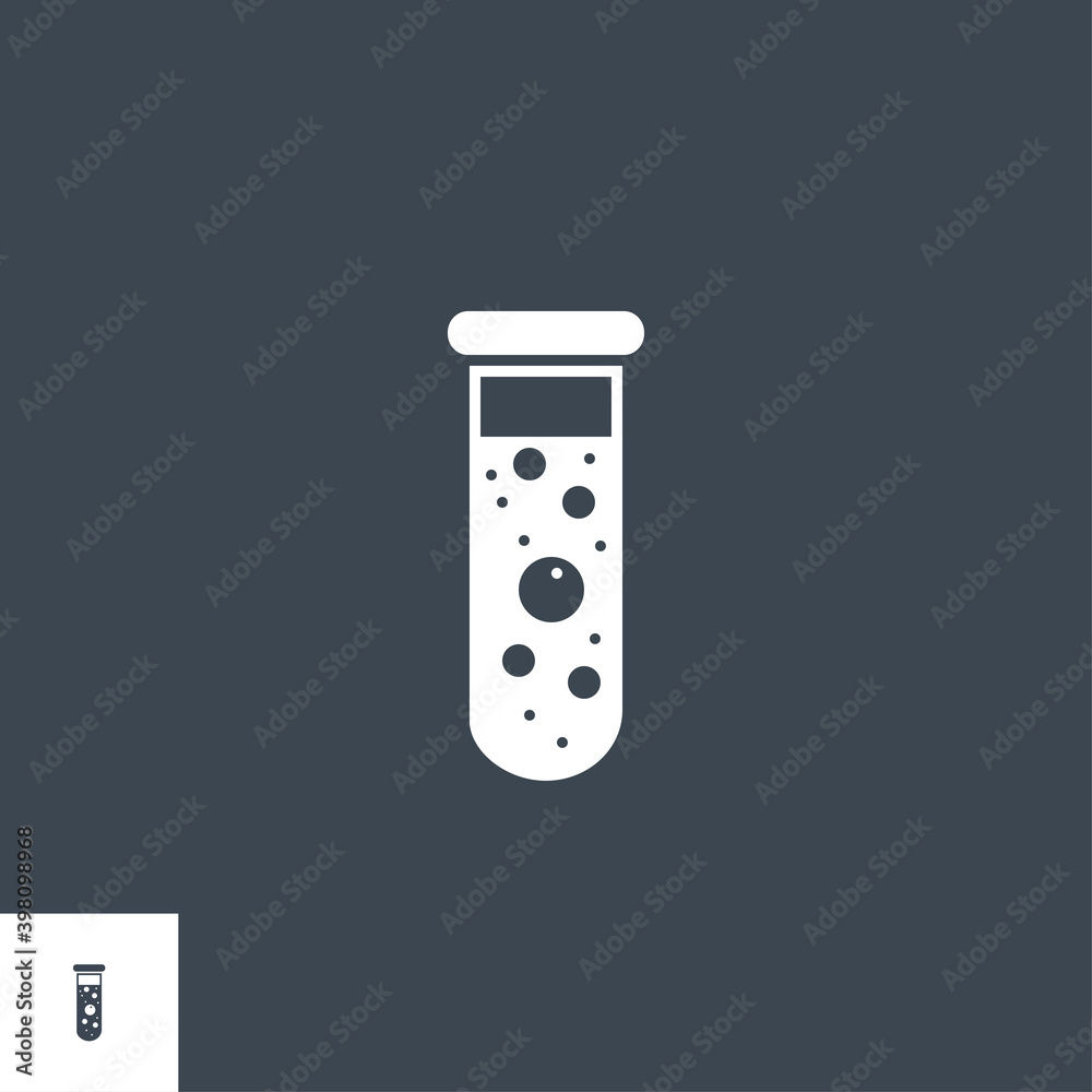 Test Tube related vector glyph icon. Isolated on black background. Vector illustration. Test Tube related vector glyph icon. Isolated on black background. Vector illustration.
