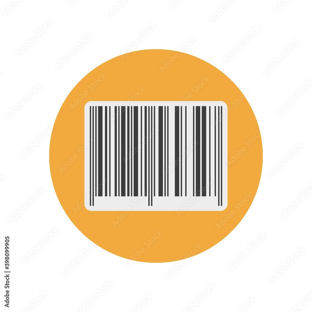 Barcode icon. Template design for web or mobile app. Barcode icon. Template design for web or mobile app.
