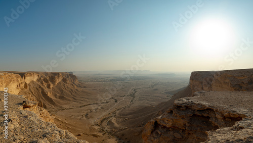 Edge of the World escarpment near Dhurma area, Riyadh, Saudi Arabia