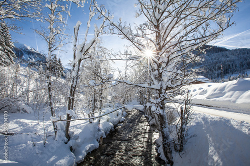 Winterwunderland in den Bergen