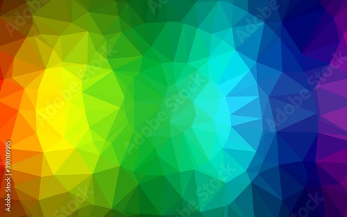 Light Multicolor, Rainbow vector polygonal pattern. Shining colored illustration in a Brand new style. Elegant pattern for a brand book.