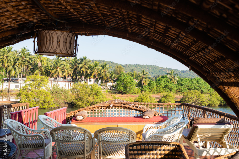 Ταπετσαρία Landscape and Interiors from a boathouse drive in Charpora Goa