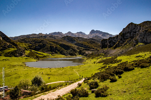 Lagos de Covadonga, Principado de Asturias, España.