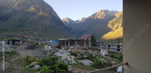 mountain village in the mountains