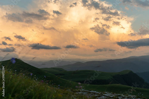 Mountain sunrise sea of ​​clouds © Tatyana Obolevich