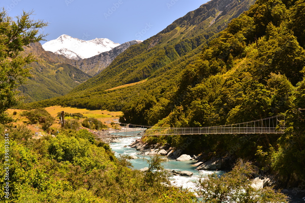 Rob Roy glacier trail near Wanaka New Zealand Rob Roy glacier trail near Wanaka New Zealand