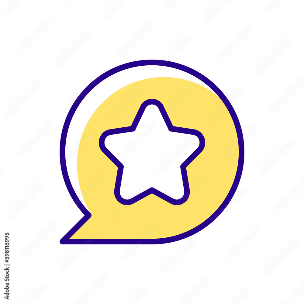 Star RGB color icon. User can mark favourite place on map. Toggle item to saved. User friendly system interface creation. Isolated vector illustration Star RGB color icon. User can mark favourite place on map. Toggle item to saved. User friendly system interface creation. Isolated vector illustration