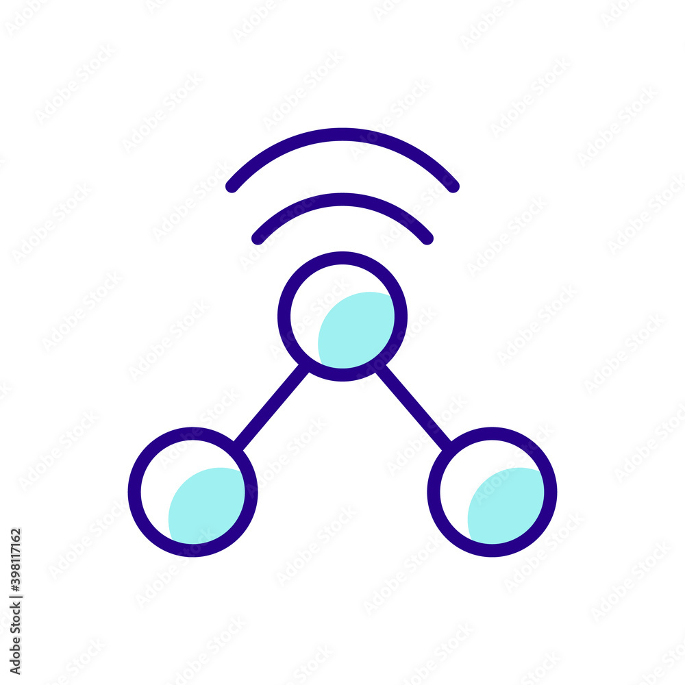 Share RGB color icon. Send different data to another users. Sharing content options. Friendly interface to communicate with other. Isolated vector illustration Share RGB color icon. Send different data to another users. Sharing content options. Friendly interface to communicate with other. Isolated vector illustration