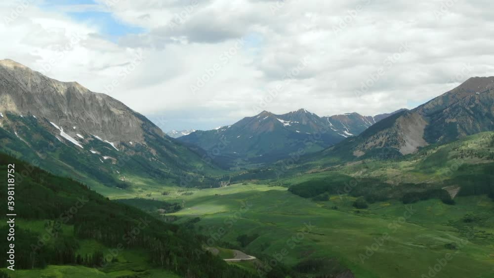 WS POV Scenic view of mountains WS POV Scenic view of mountains