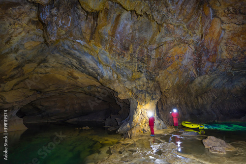 Cross Cave  Slovene  Kri  na jama   also named Cold Cave under Cross Mountain  Green Karst  Slovenia  Europe