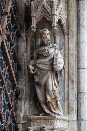 St. Mark's Basilica, exterior of the cathedral church, City of Venice, Italy, Europe