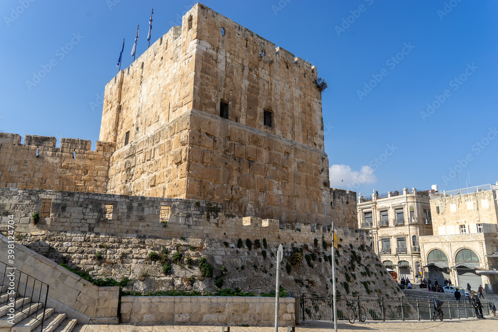 David's citadel in Jerusalem Old city