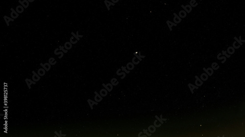 Canvas Print The conjunction of Jupiter and Saturn on December 21st (2020).