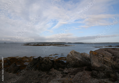 Rocky Coast and Shore of Islands on Maine Coast photo