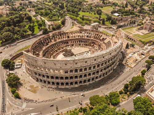 Canvas Print Colosseum seen from above