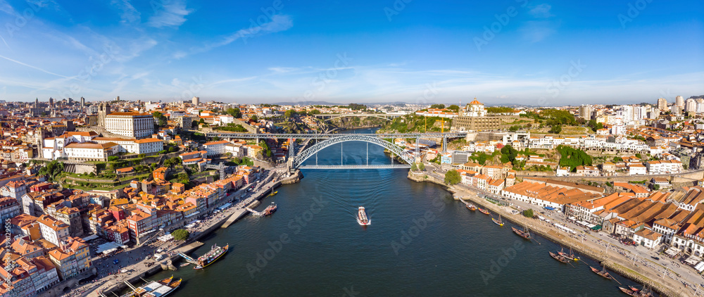 Douro River Panorama by Drone Portugal