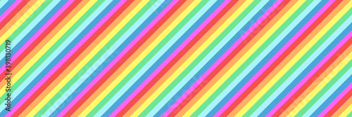 Vector rainbow background. Long horizontal banner
