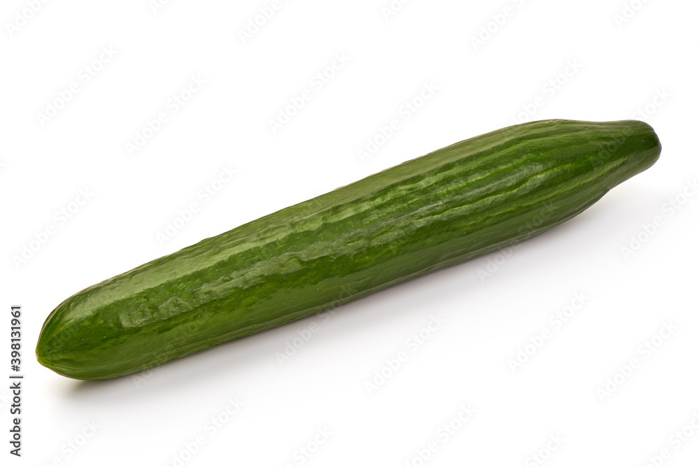 Fresh cucumber, isolated on white background Fresh cucumber, isolated on white background