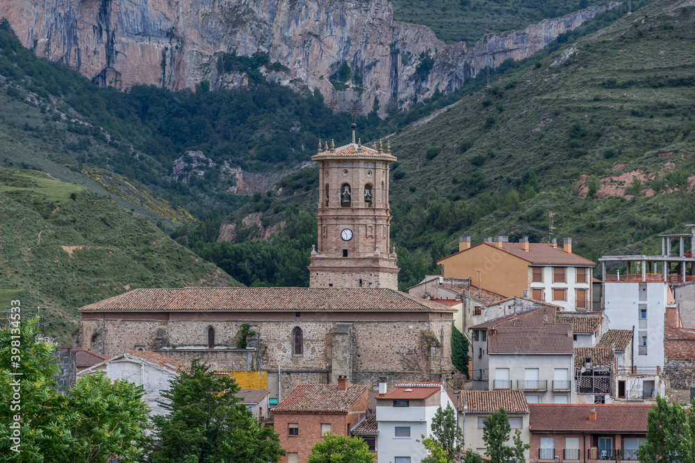Church in Town of Viguera, Spain