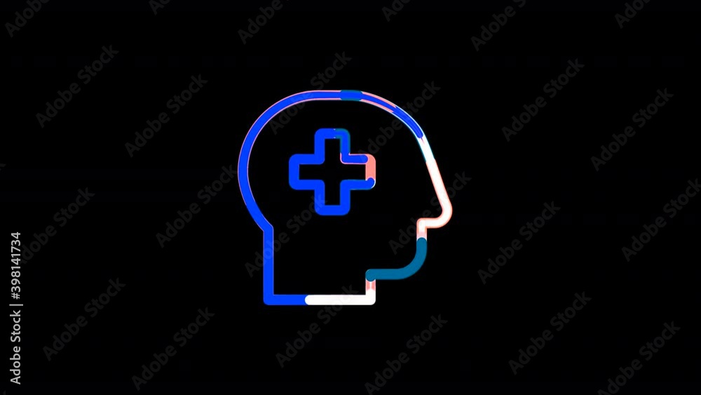 Circles gather in symbol head side medical. After it crumbles in a line and moves to the camera. Alpha channel black Circles gather in symbol head side medical. After it crumbles in a line and moves to the camera. Alpha channel black
