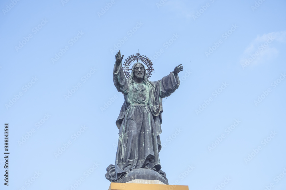 Obraz premium monument to Christ the King in Ocaña - Colombia 