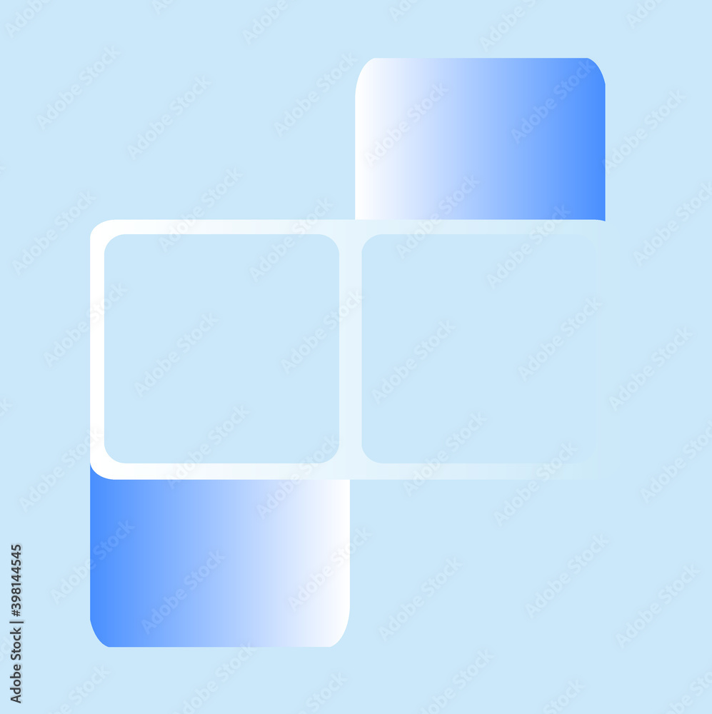Soft blue background with blue shapes, gradient. Template for banners, wall decorations, postcards, and covers. Soft blue background with blue shapes, gradient. Template for banners, wall decorations, postcards, and covers.