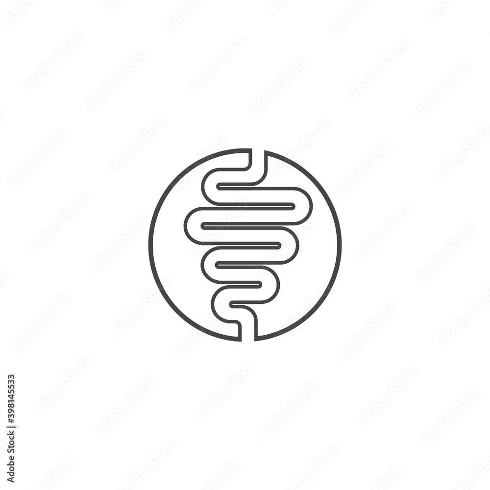 intestines symbol for digestive logo vector icon illustration intestines symbol for digestive logo vector icon illustration