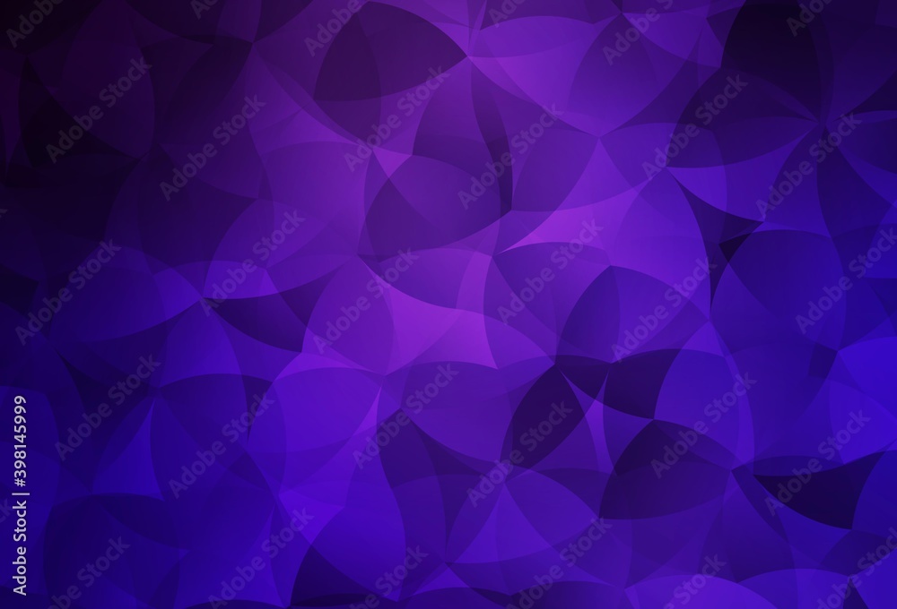 Dark Purple vector polygonal pattern. Dark Purple vector polygonal pattern.