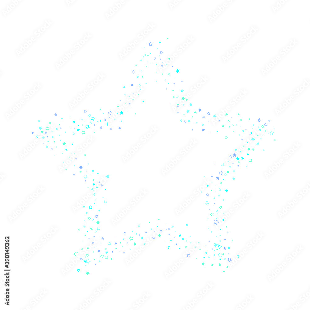Blue, cyan, turquoise glitter stars confetti Blue, cyan, turquoise glitter stars confetti