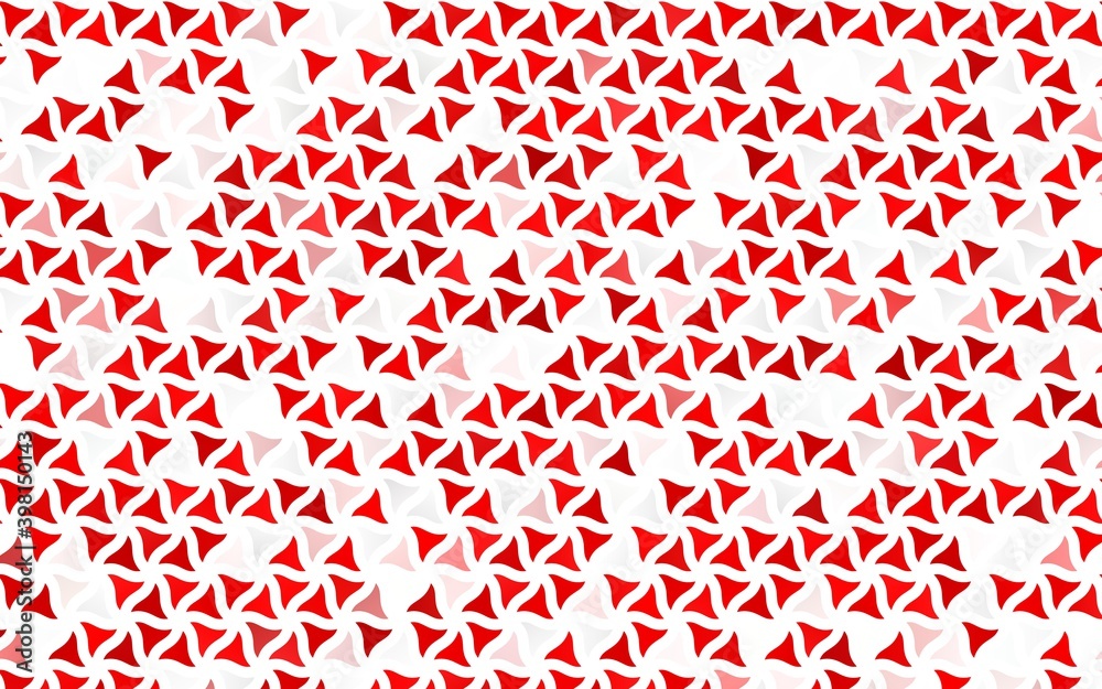 Light Red vector seamless texture in triangular style. Glitter abstract illustration with triangular shapes. Pattern for design of window blinds, curtains. Light Red vector seamless texture in triangular style. Glitter abstract illustration with triangular shapes. Pattern for design of window blinds, curtains.