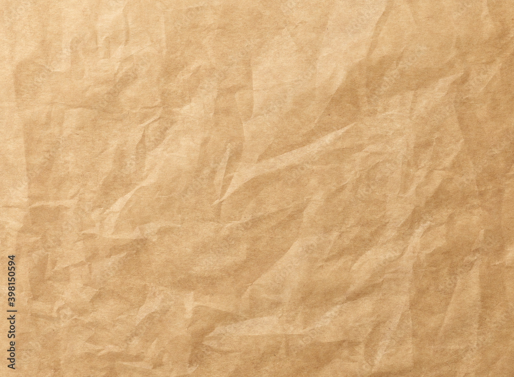 crumpled brown baking paper crumpled brown baking paper